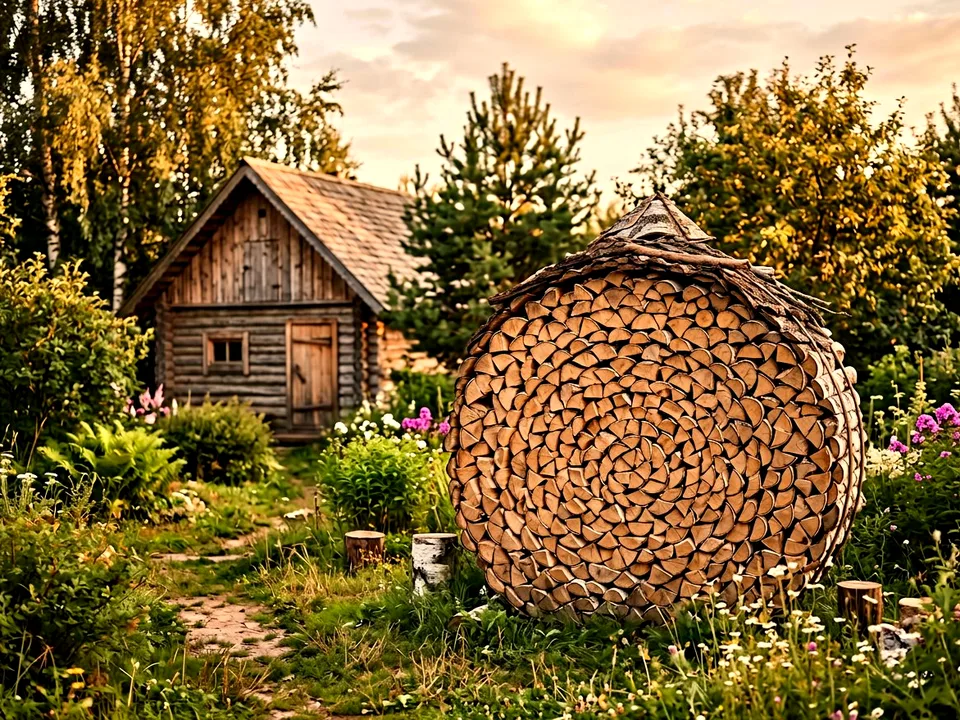 Круговая поленница holzhausen, Красногорск, проезд Ольховая, 46